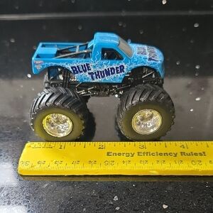 Like New. Blue Thunder Monster Jam Truck 1:64 Diecast